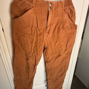 Pilcro Rust paper bag/ cargo type pants